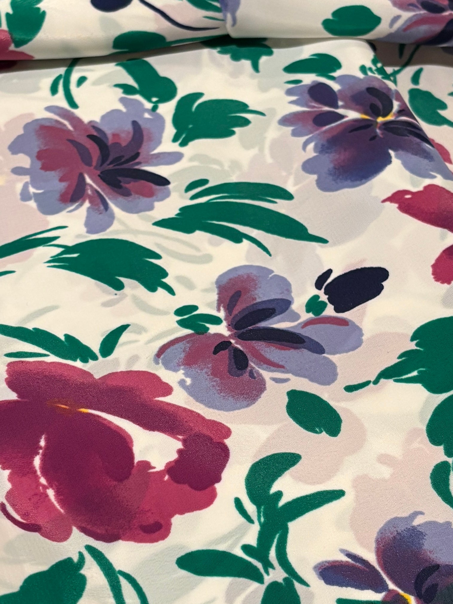 VINTAGE SHADES OF PURPLE CHARMEUSE