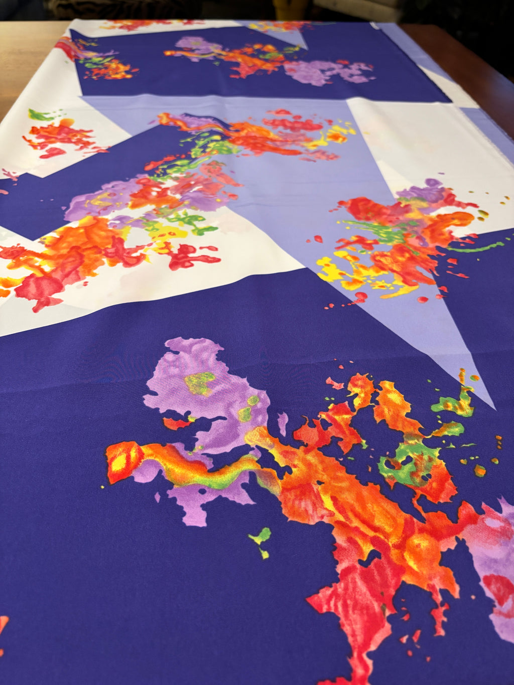 MULTI COLORED SILKY PRINT