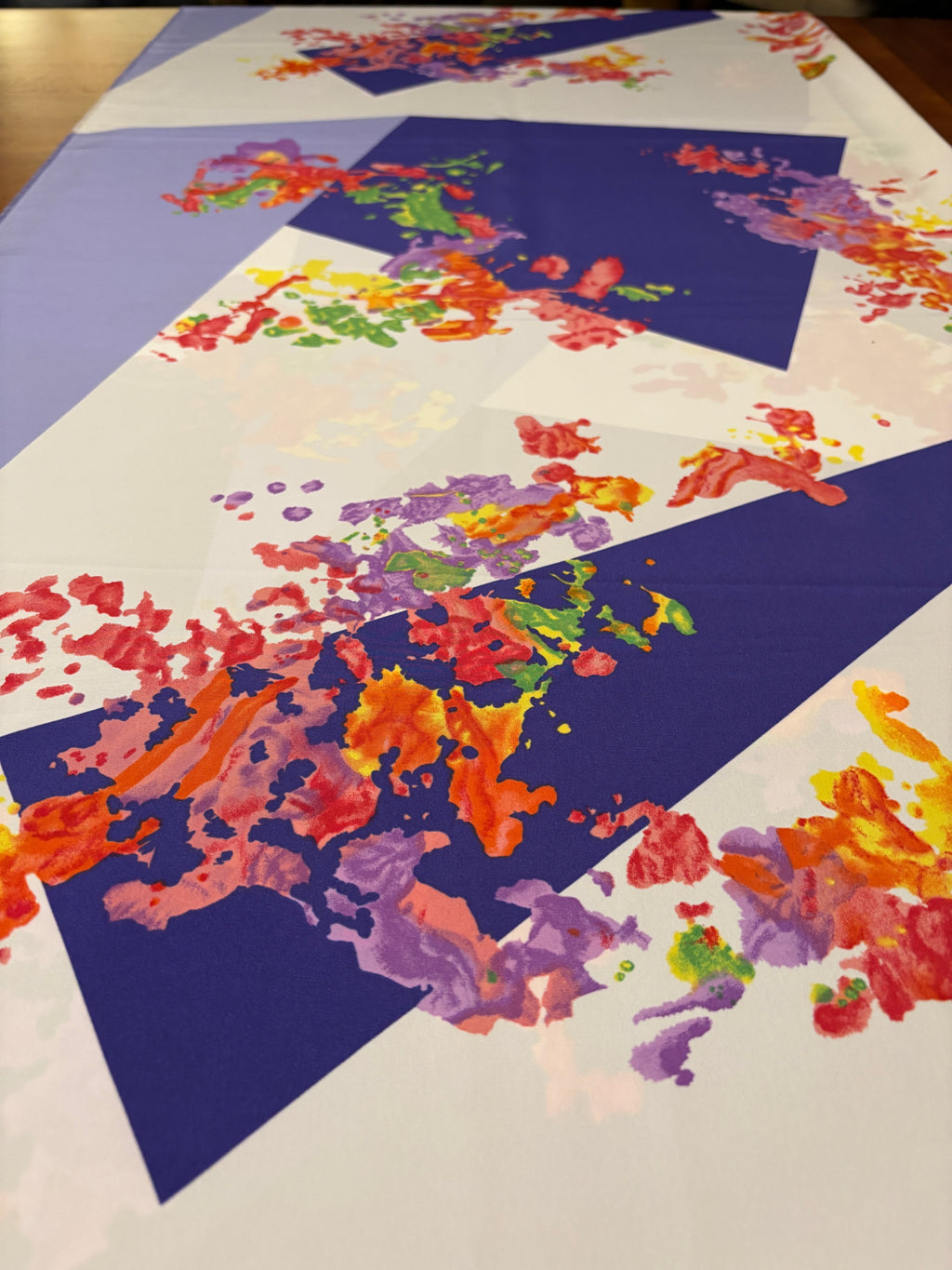 MULTI COLORED SILKY PRINT