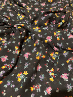 VINTAGE MULTI COLORED FLORAL GEORGETTE