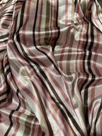 SILKY STRIPPED CHARMEUSE