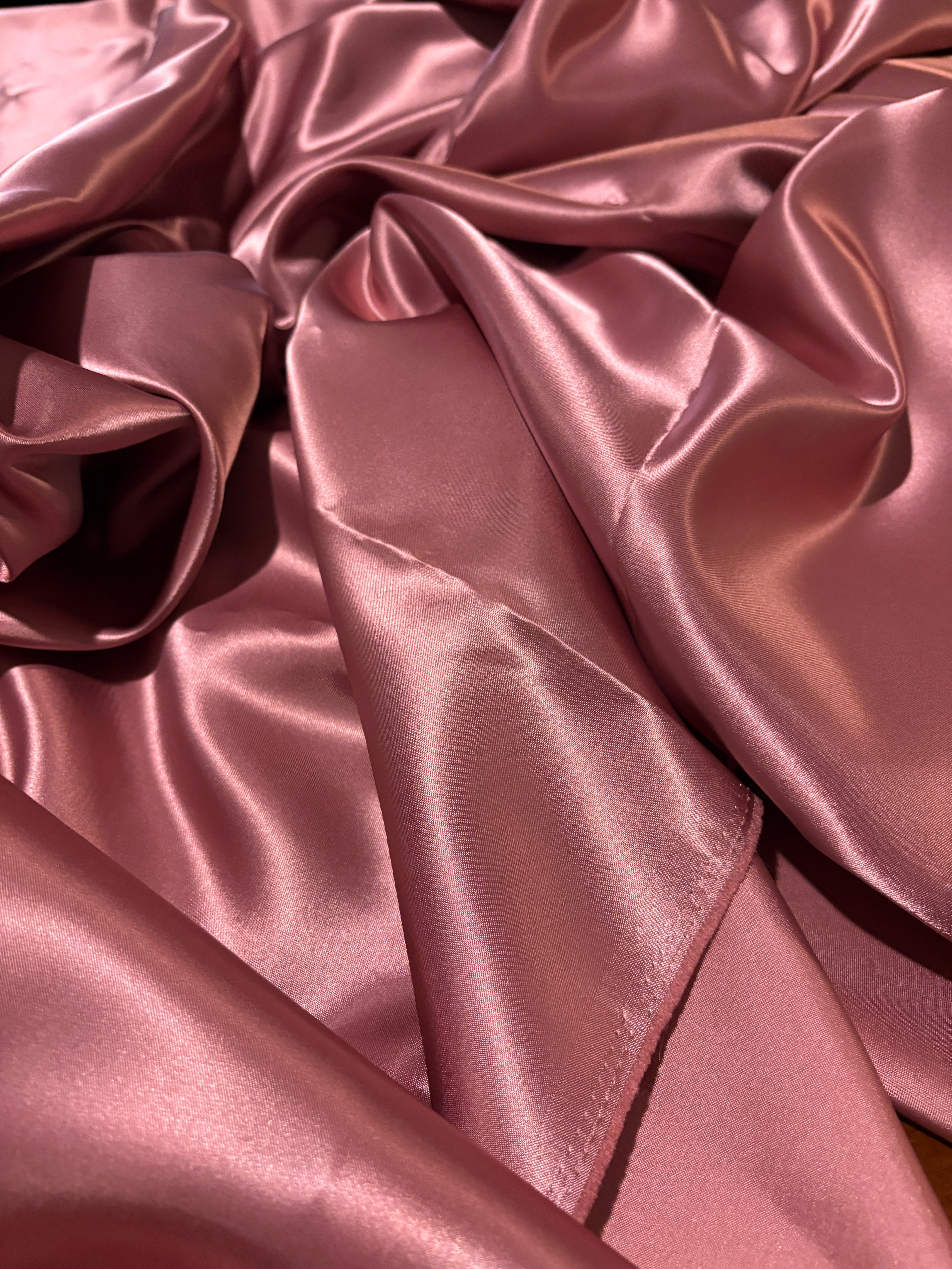 VINTAGE SOLID BLUSH SATIN