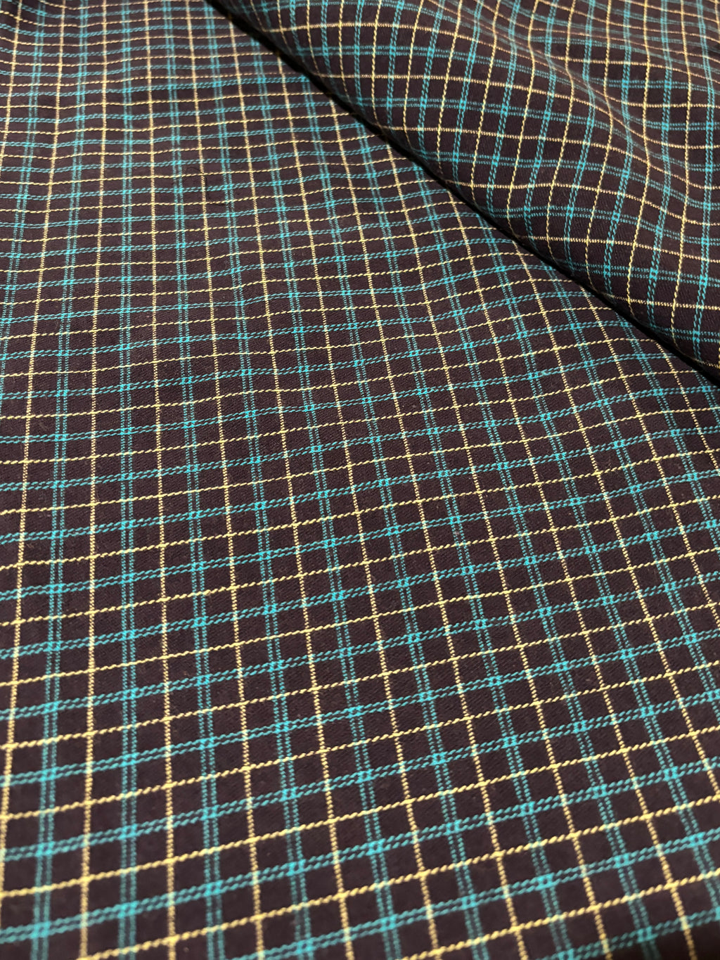 STRETCHY PLAID COTTON WOVEN