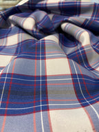ROYAL BLUE PLAID SUITING