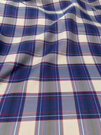 ROYAL BLUE PLAID SUITING