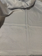 WHITE AND BLUE PIN STRIPPES