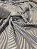 WHITE AND BLUE PIN STRIPPES