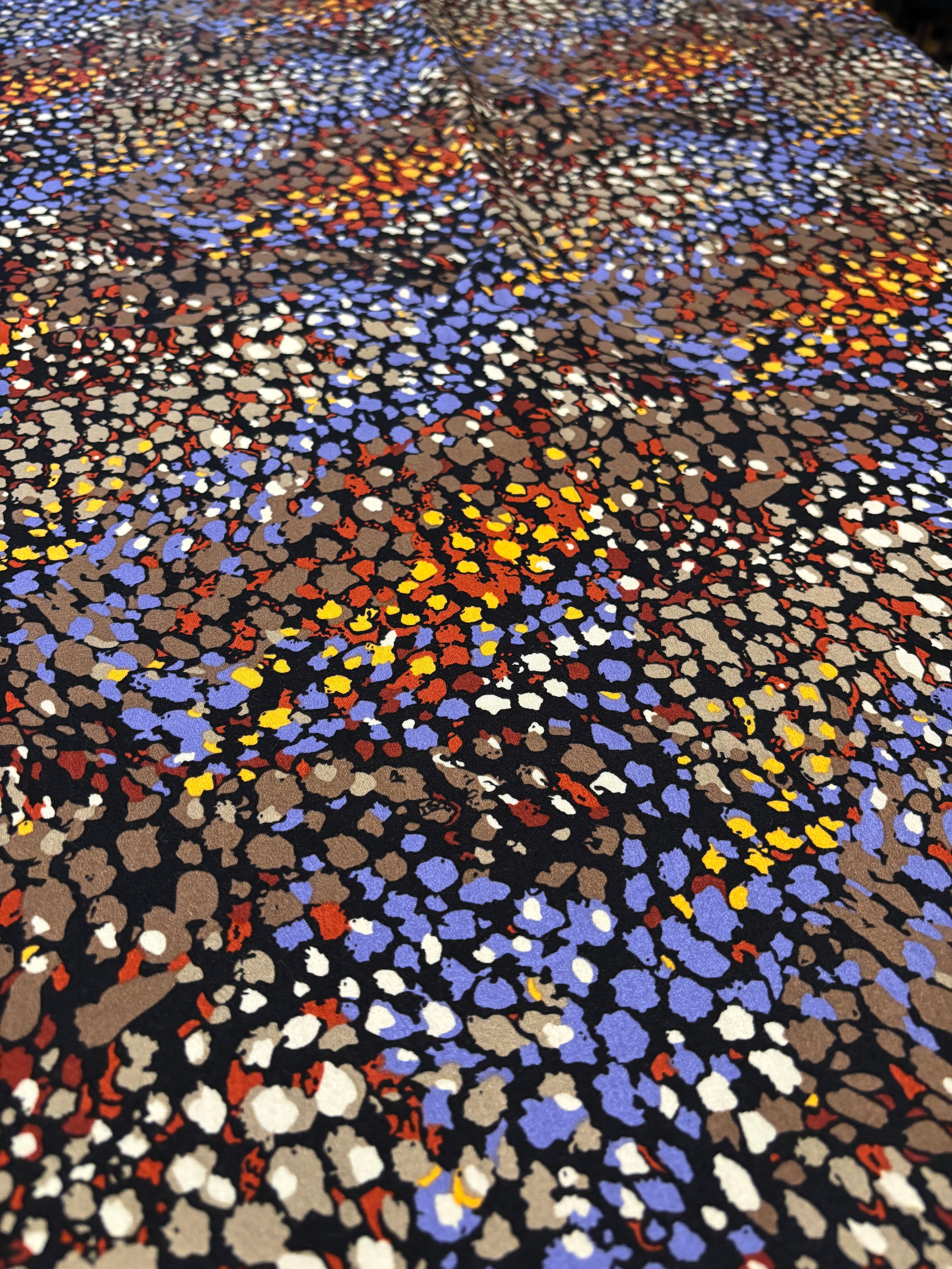 COLORFUL ABSTRACT COTTON POPLIN