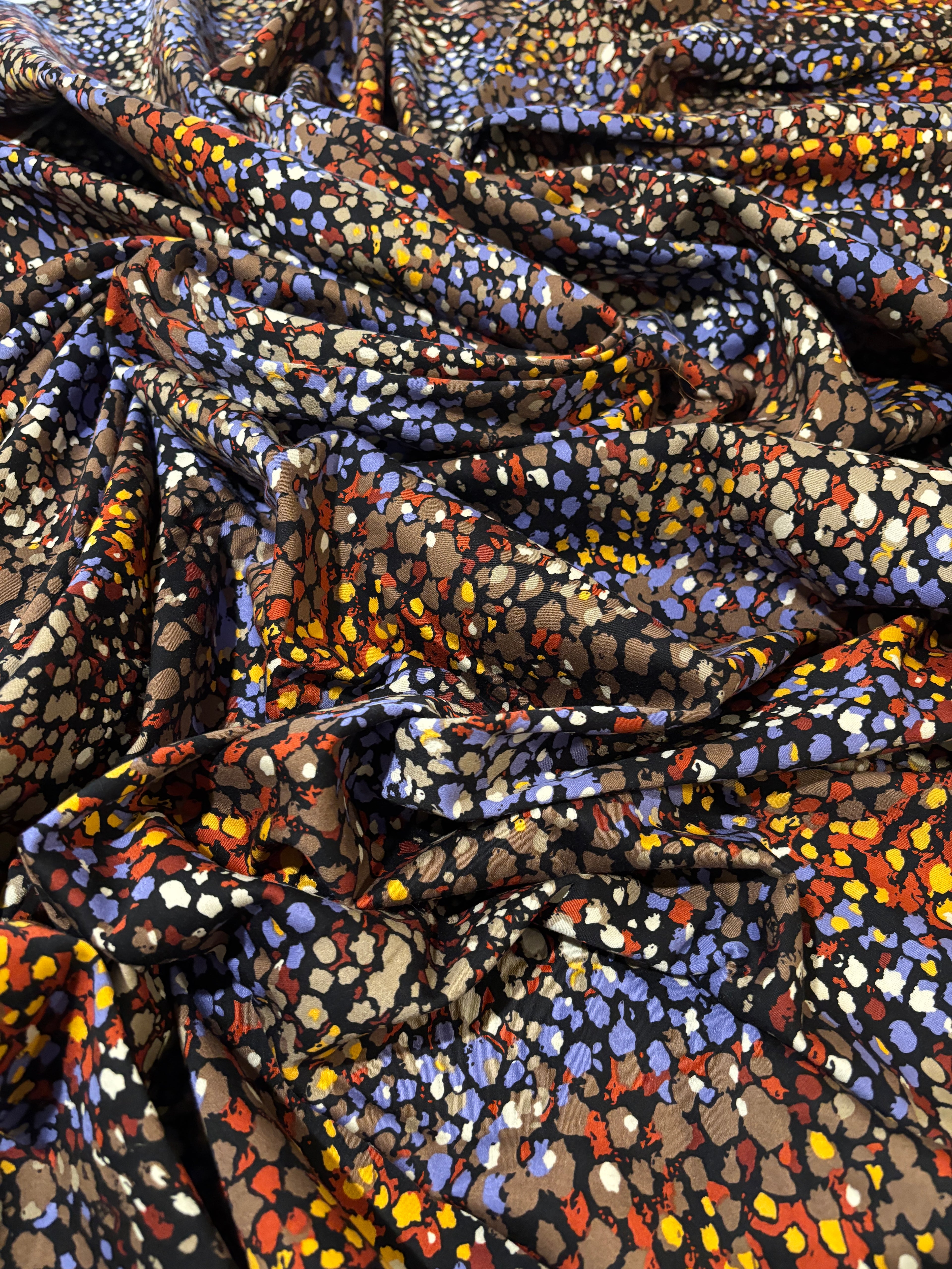 COLORFUL ABSTRACT COTTON POPLIN