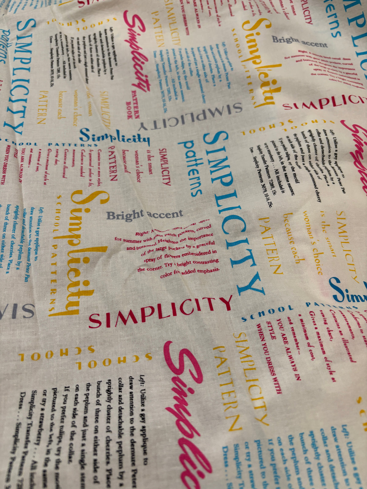 SIMPLICITY NOVELTY COTTON