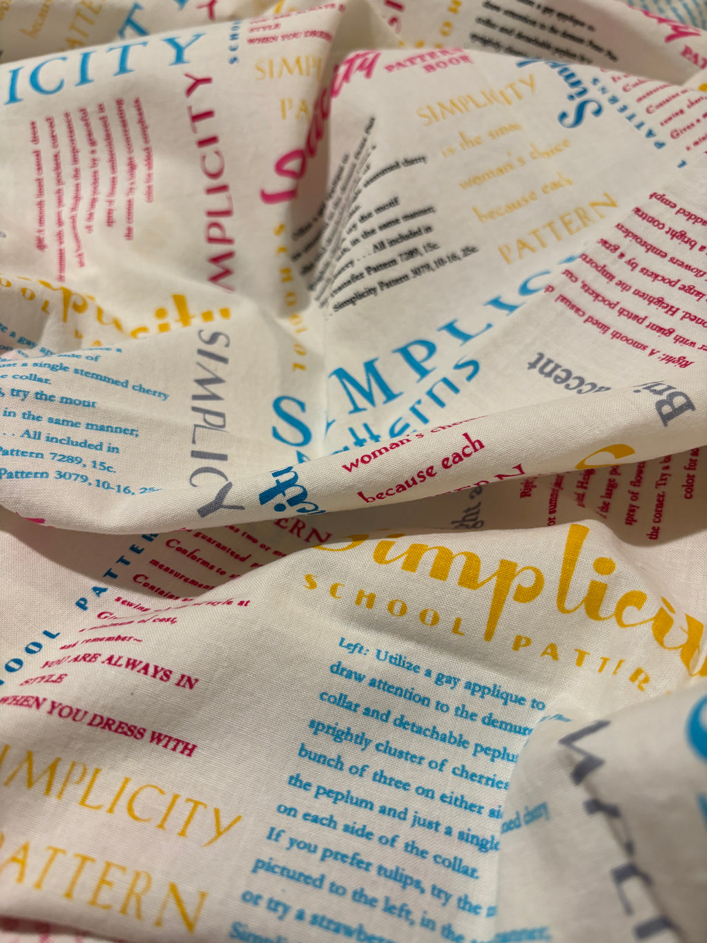 SIMPLICITY NOVELTY COTTON