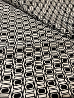BLACK AND WHITE GEOMETRICS FROM WINDMIL FABRICS