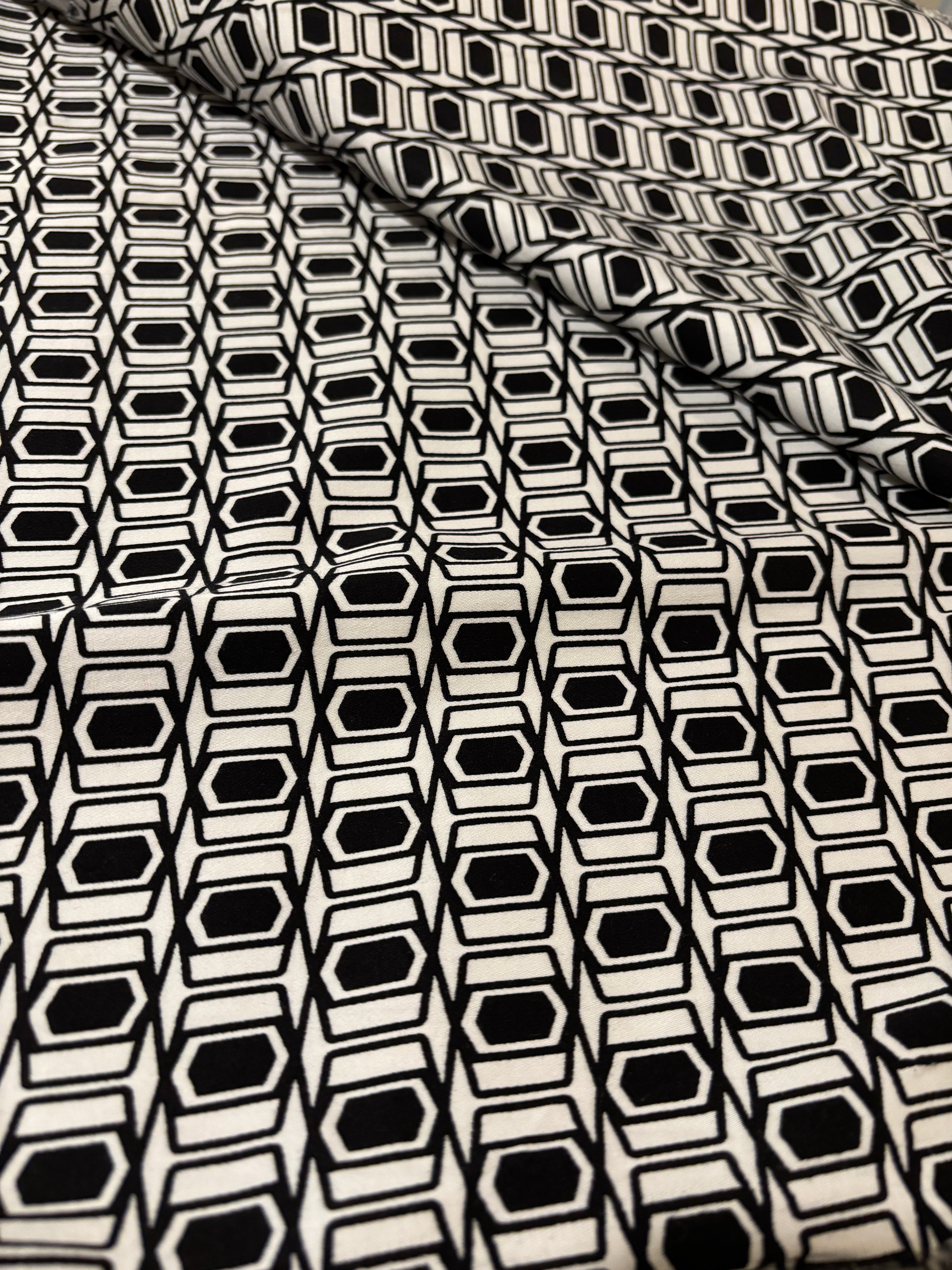BLACK AND WHITE GEOMETRICS FROM WINDMIL FABRICS