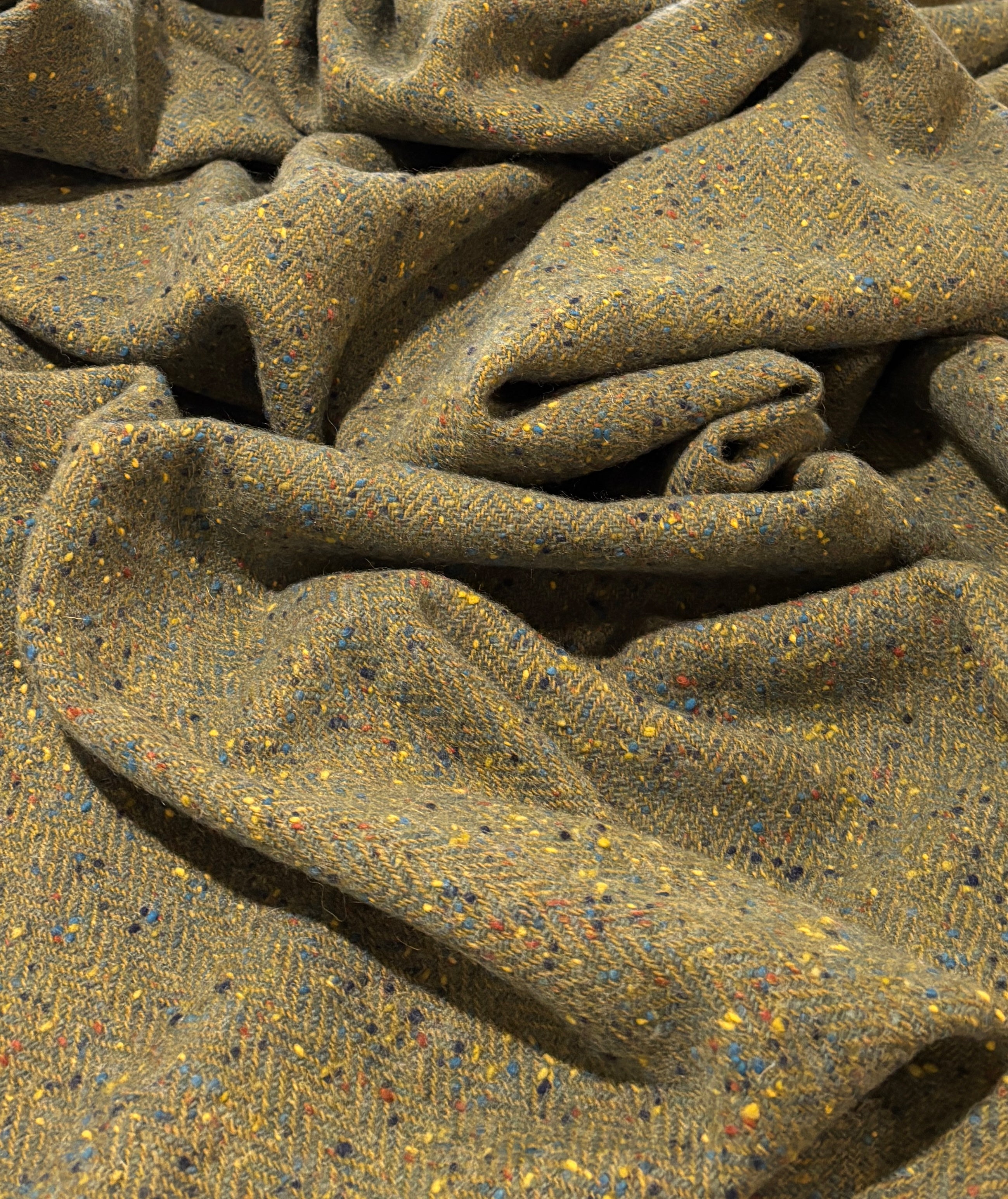 VINTAGE SUBTLE HERRINGBONE WOOL BLEND