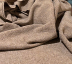 VINTAGE TAN WOOL BLEND SUBTLE HERRINGBONE STRIPE
