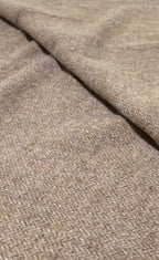 VINTAGE TAN WOOL BLEND SUBTLE HERRINGBONE STRIPE