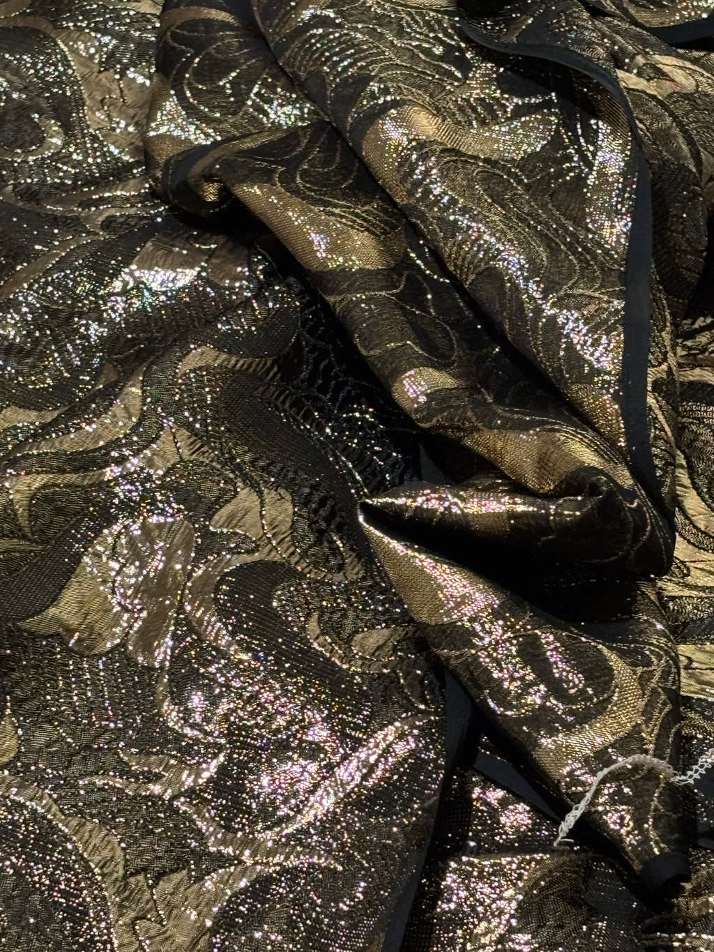 BLACK AND GOLD LAME