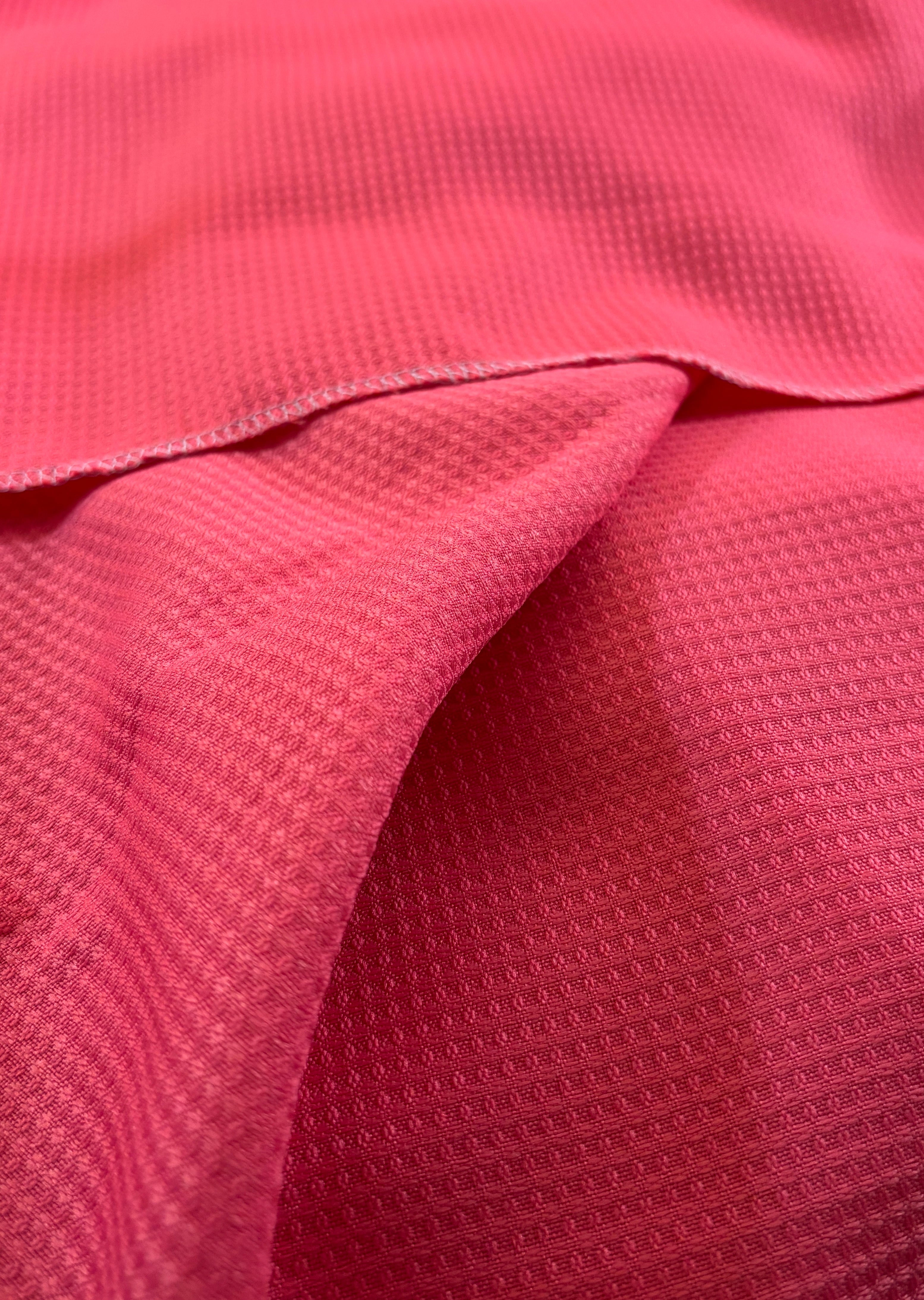 VINTAGE SALMON WAFFLE PRINT