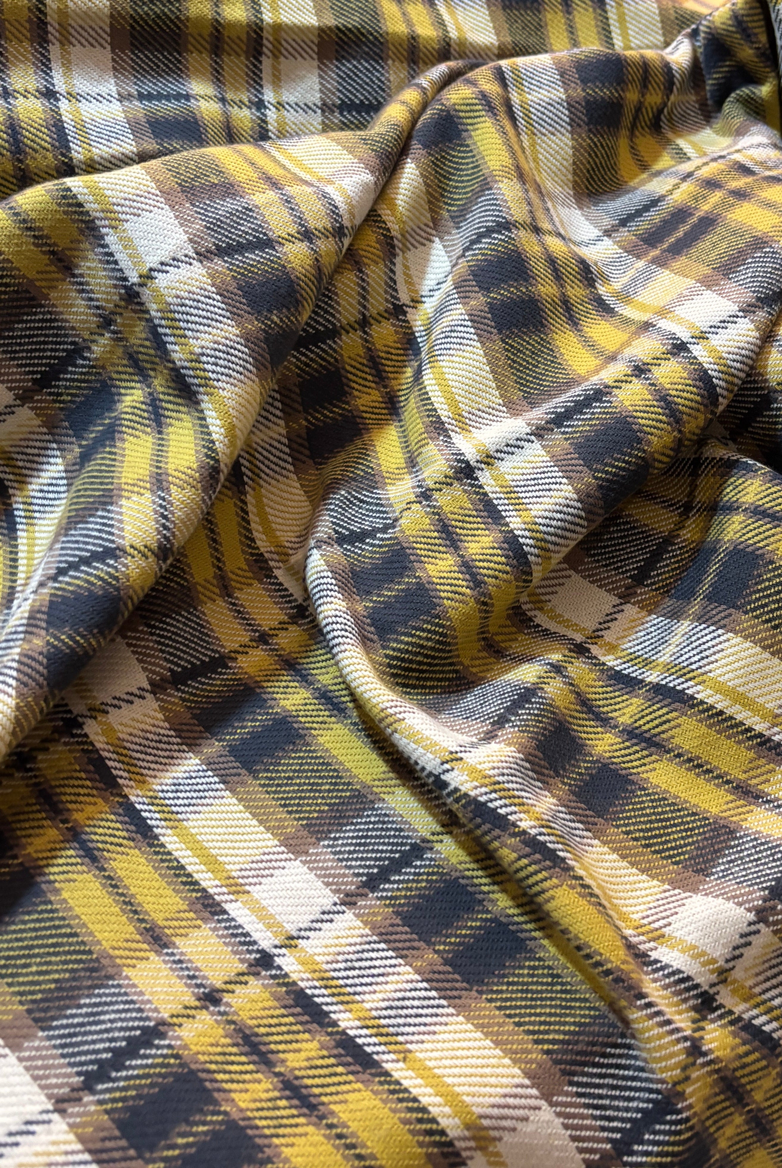 MULTI COLORED PLAID WOOL BLEND