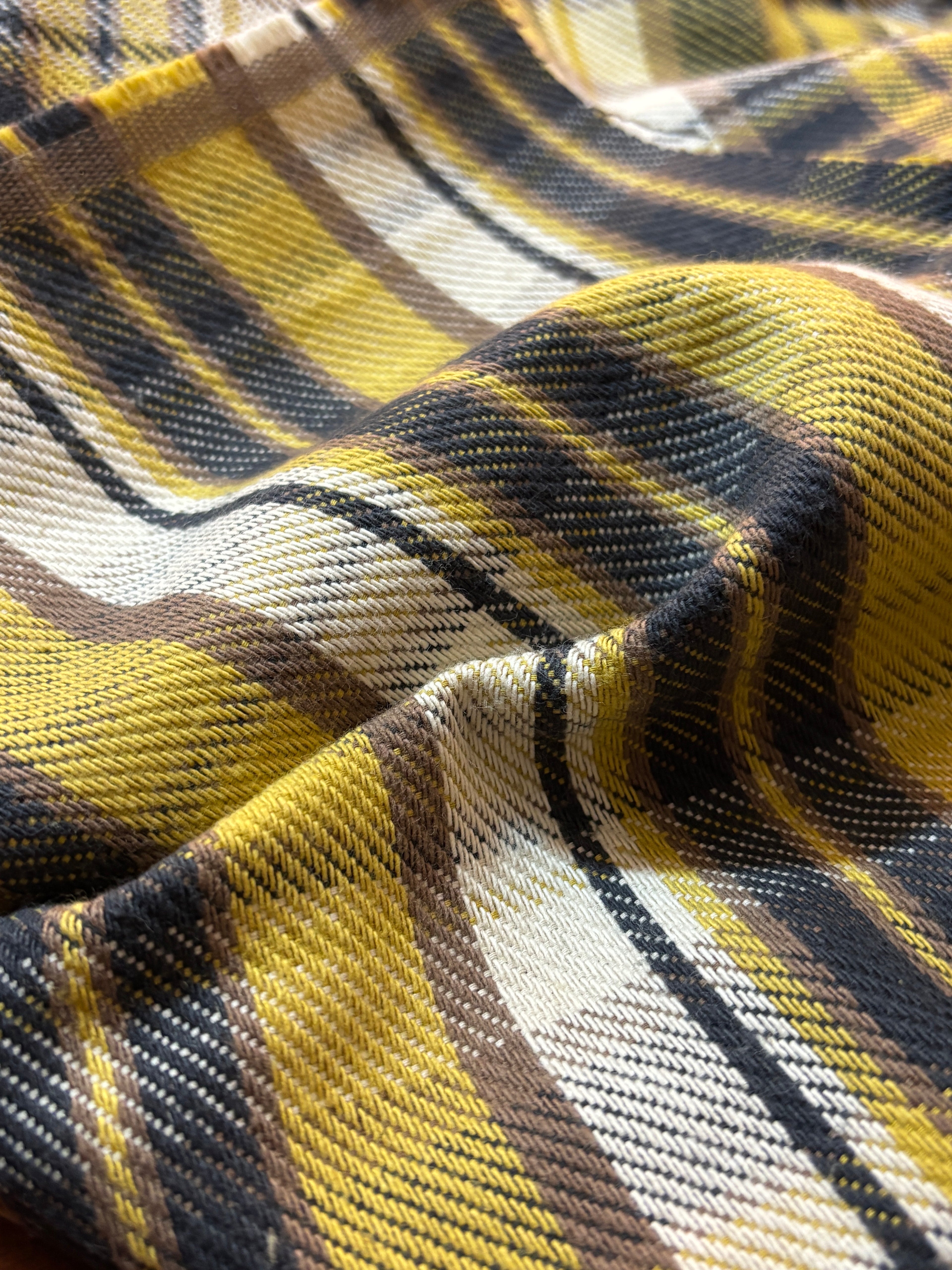 MULTI COLORED PLAID WOOL BLEND