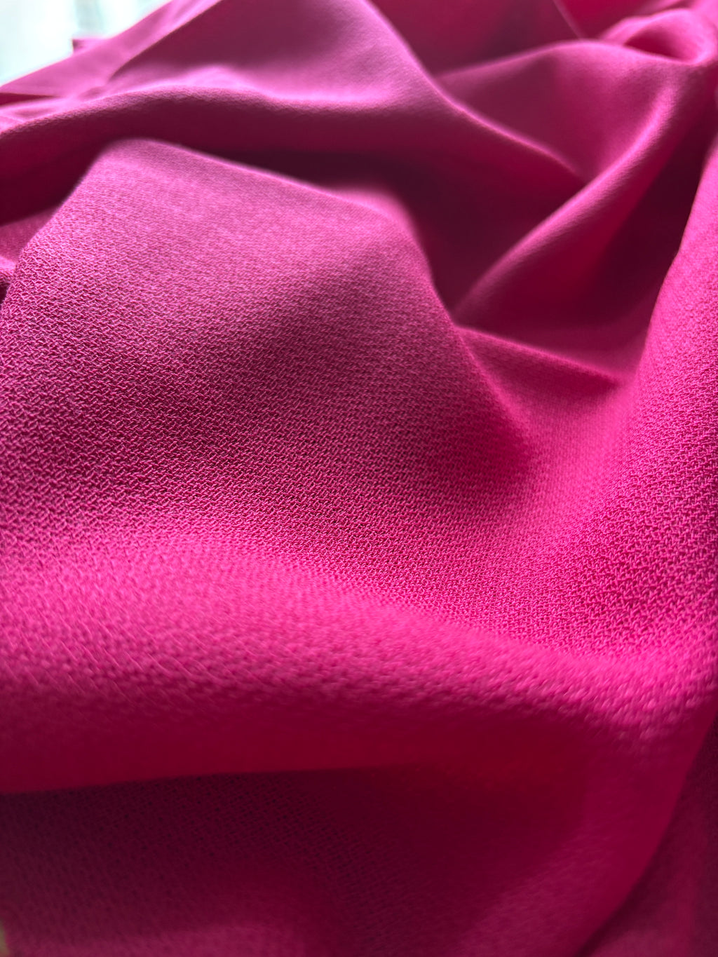 FUSCHIA WOOL CREPE