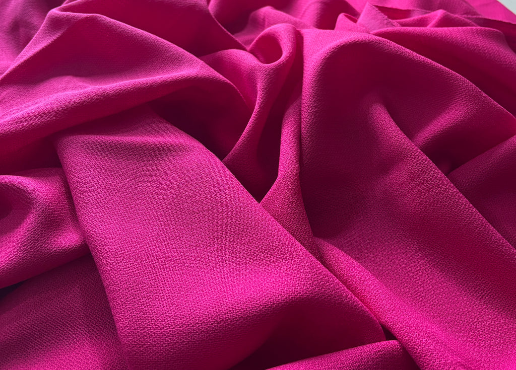 FUSCHIA WOOL CREPE