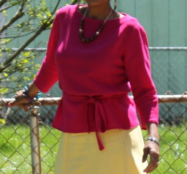 FUSCHIA WOOL CREPE